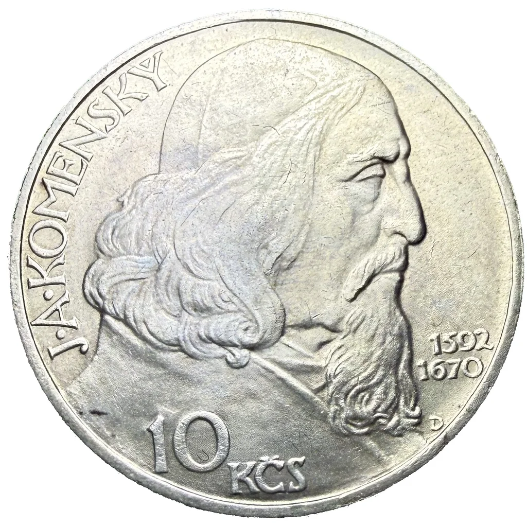 10 Koruna 1957 Jan Amos Komenský