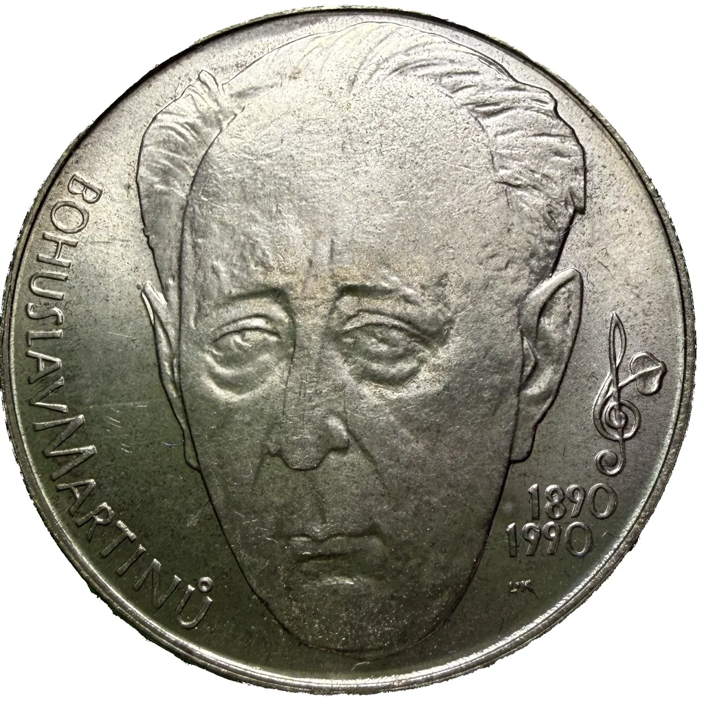 100 Koruna 1990-100.výročí narození Bohuslava Martinů
