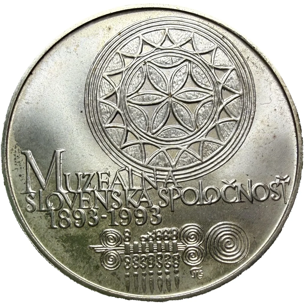 100 Koruna 1993- 100.výročí založení Muzeální slovenské společnosti