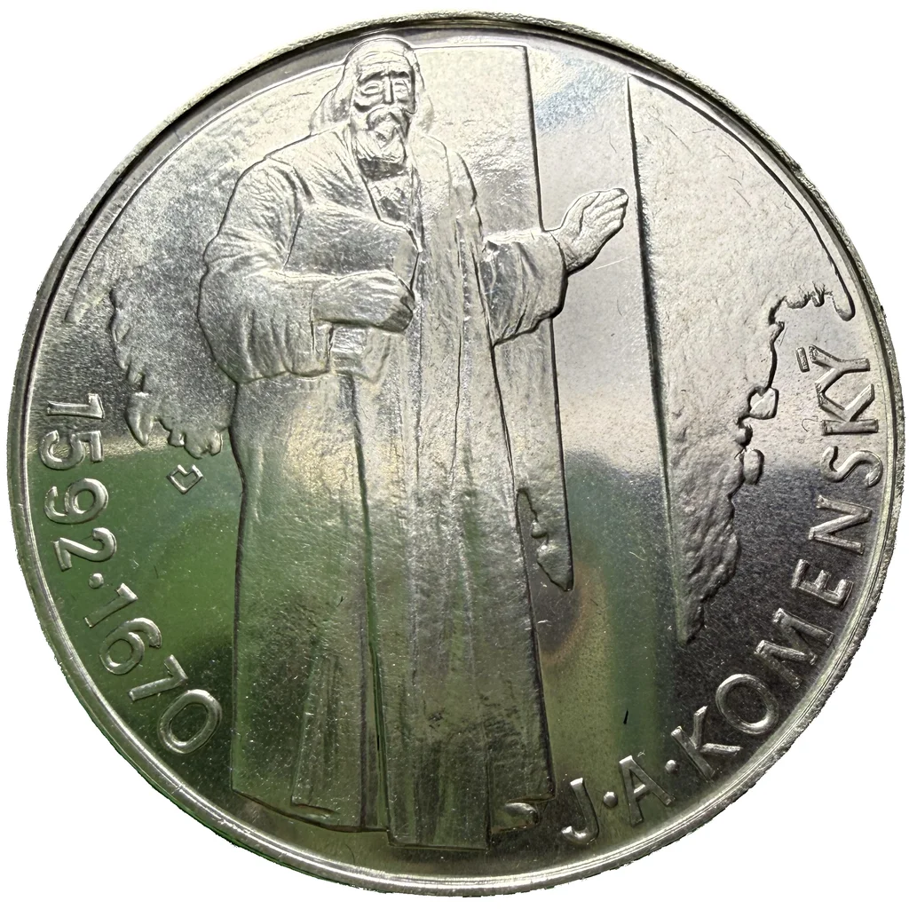500 Koruna 1992- 500.výročí narození Jana Ámose Komenského