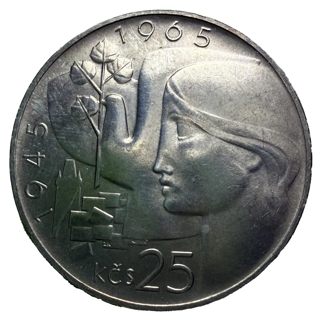 25 Koruna 1965 – 20. výročí osvobození Československa