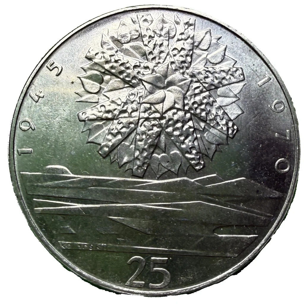 25 Koruna 1970 – 25. výročí osvobození Československa