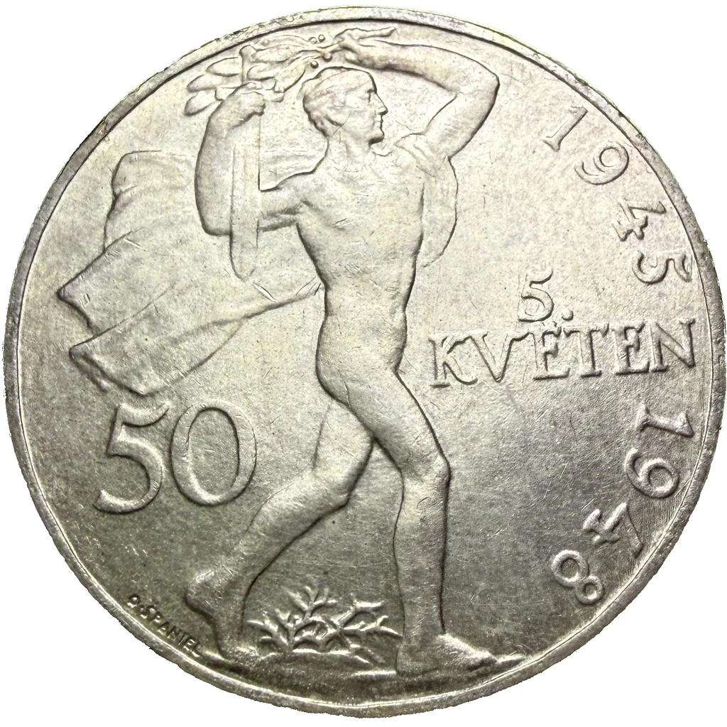 50 Koruna 1948 – 3. výročí Pražského povstání