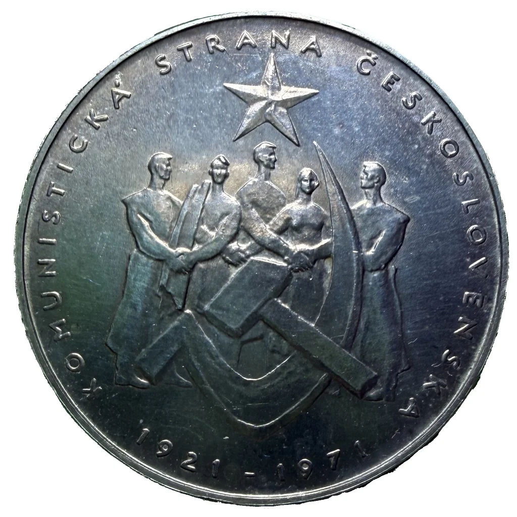 50 Koruna 1971 – 50. výročí založení KSČ