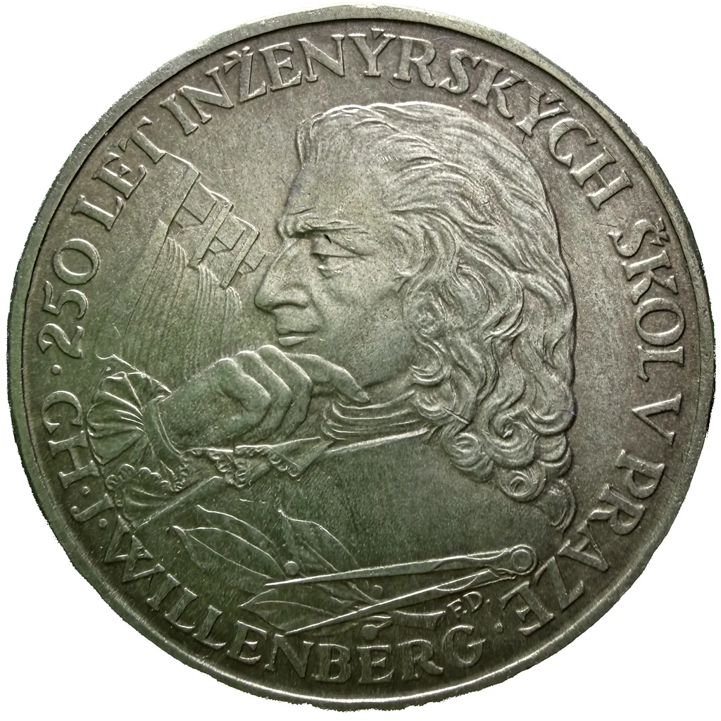10 Koruna 1957- 250. výročí založení inženýrských škol