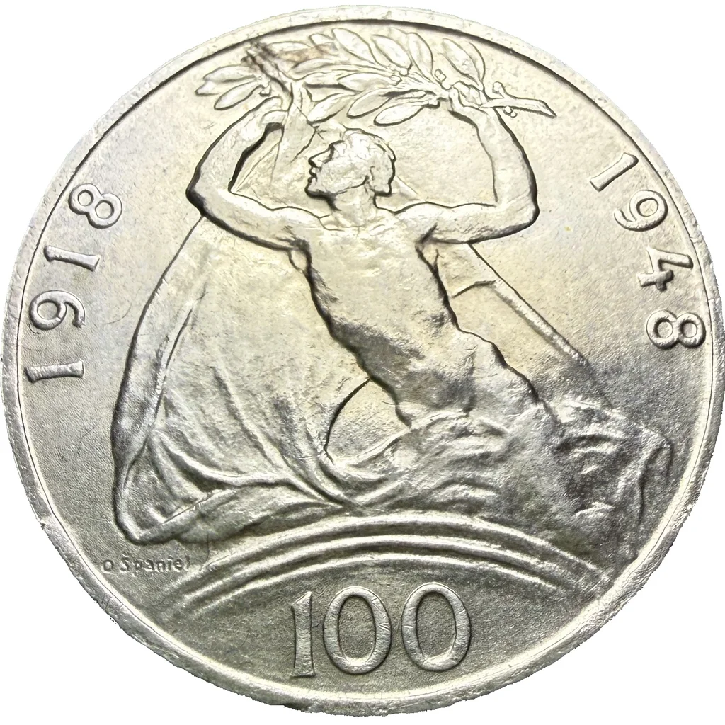 100 Koruna 1948 – 30. výročí vzniku ČSR