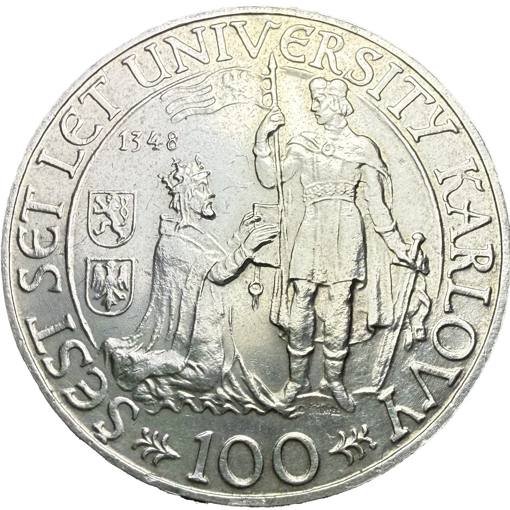 100 Koruna 1948 – 600. výročí založení Univerzity Karlovy