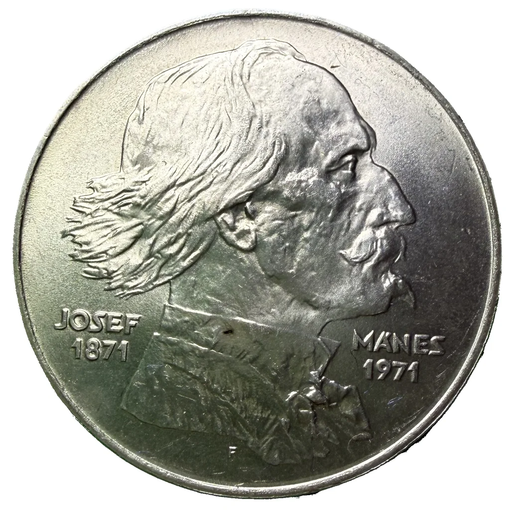 100 Koruna 1971 – 100. výročí úmrtí Josefa Mánesa