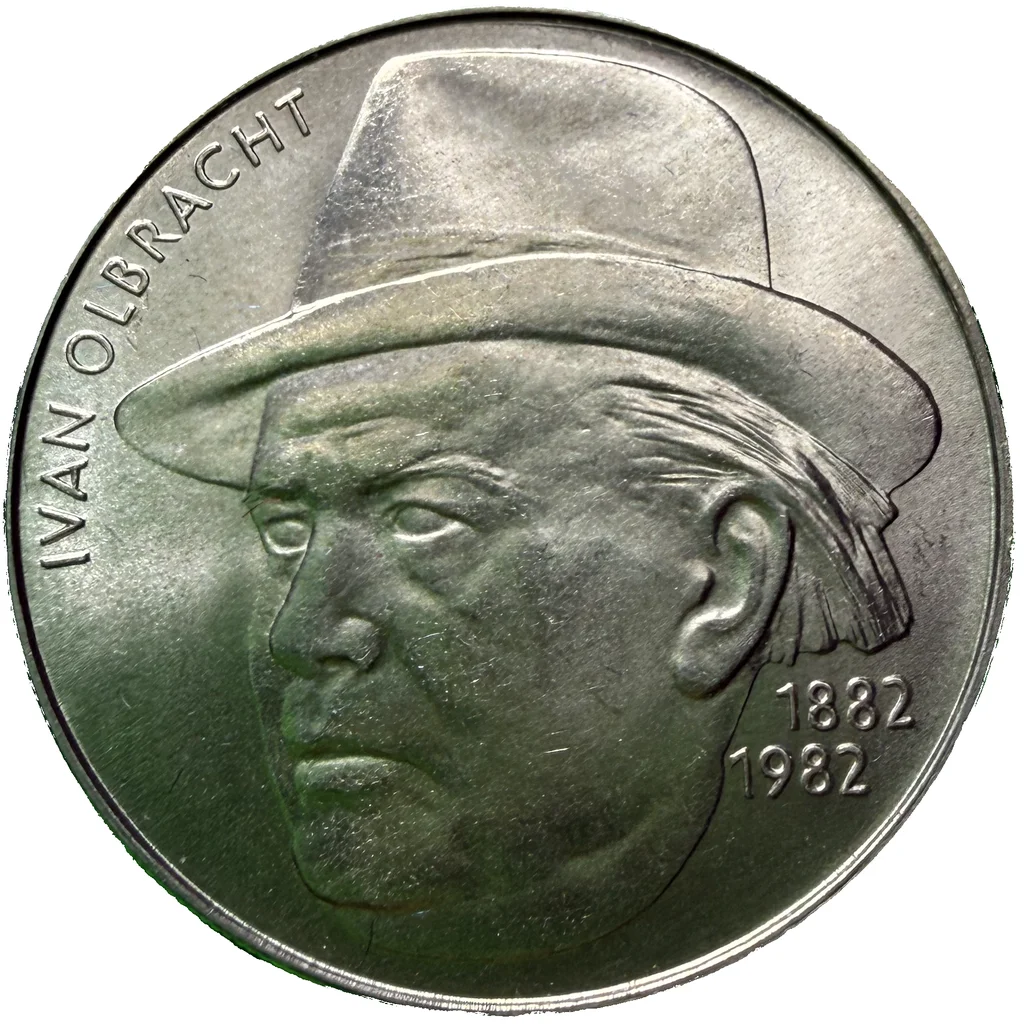 100 Koruna 1982 – 100. výročí narození Ivana Olbrachta