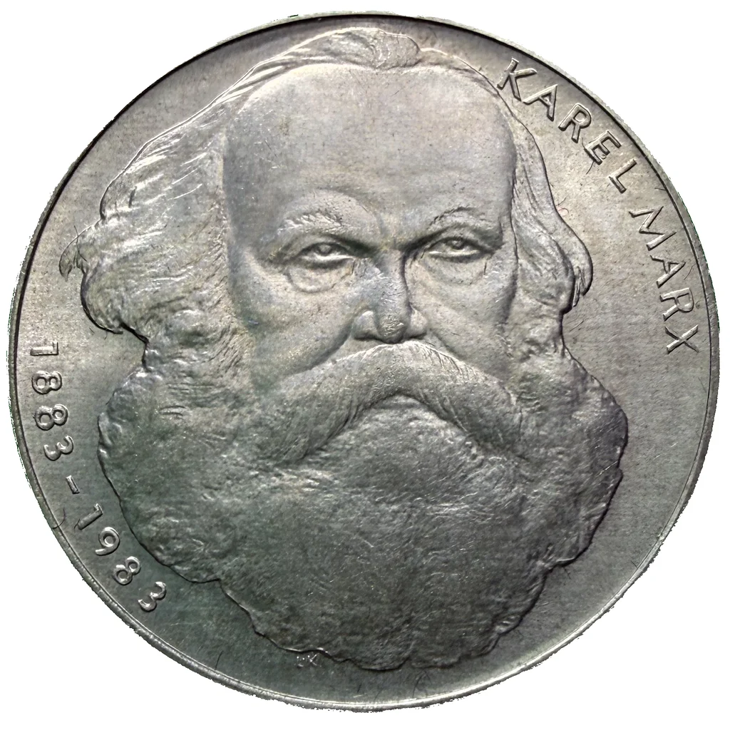 100 Koruna 1983 – 100. výročí úmrtí Karla Marxe