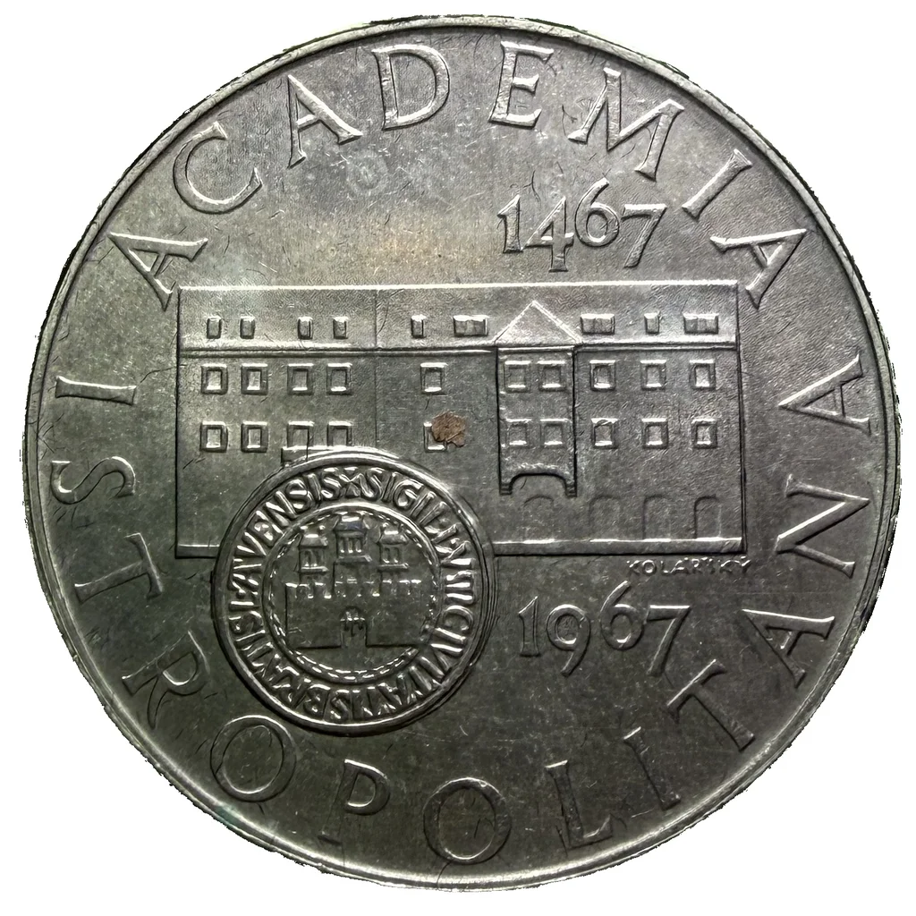 10 Koruna 1967 – 500. výročí založení Academie Istropolitana