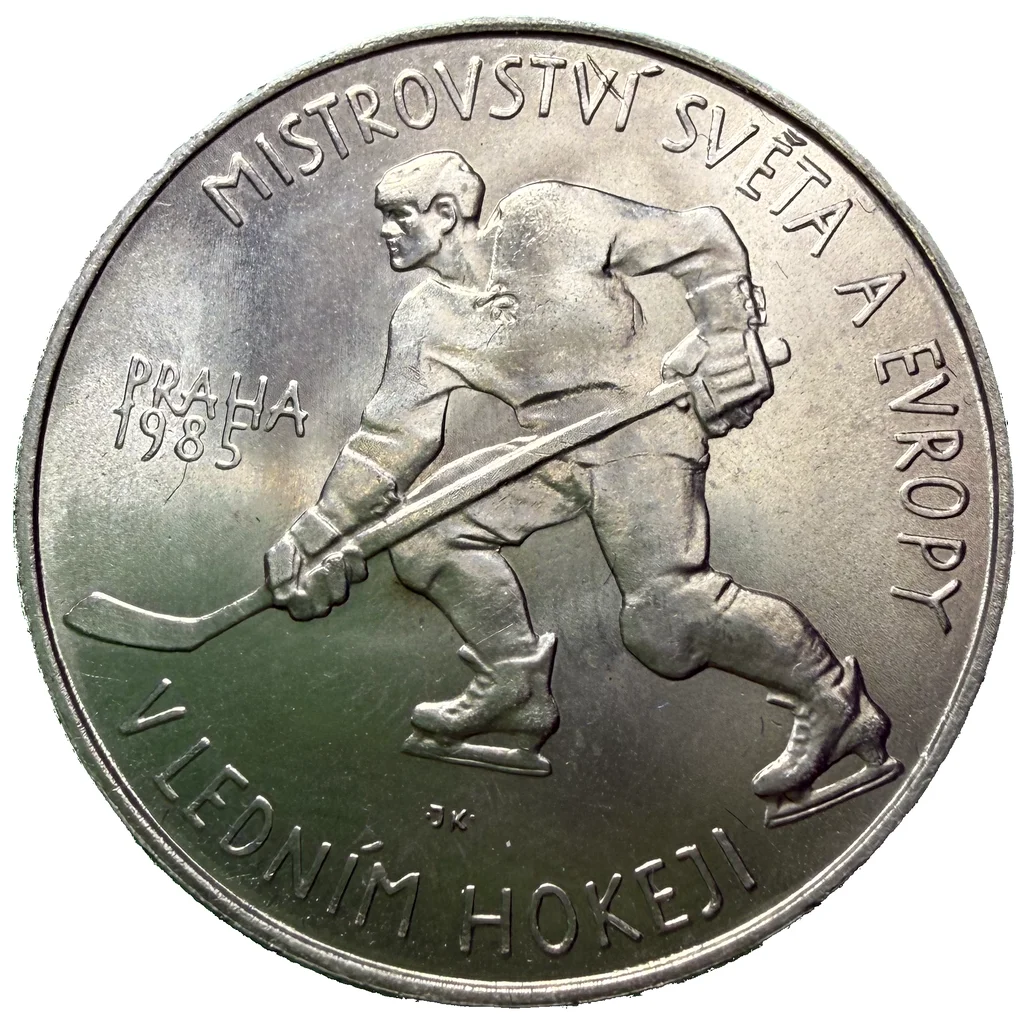 100 Koruna 1985 – Mistrovství světa v ledním hokeji