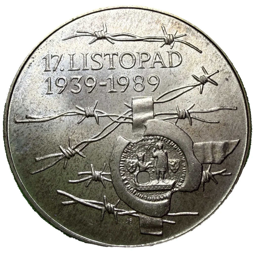 100 Koruna 1989 – 50. výročí událostí 17. listopadu 1939