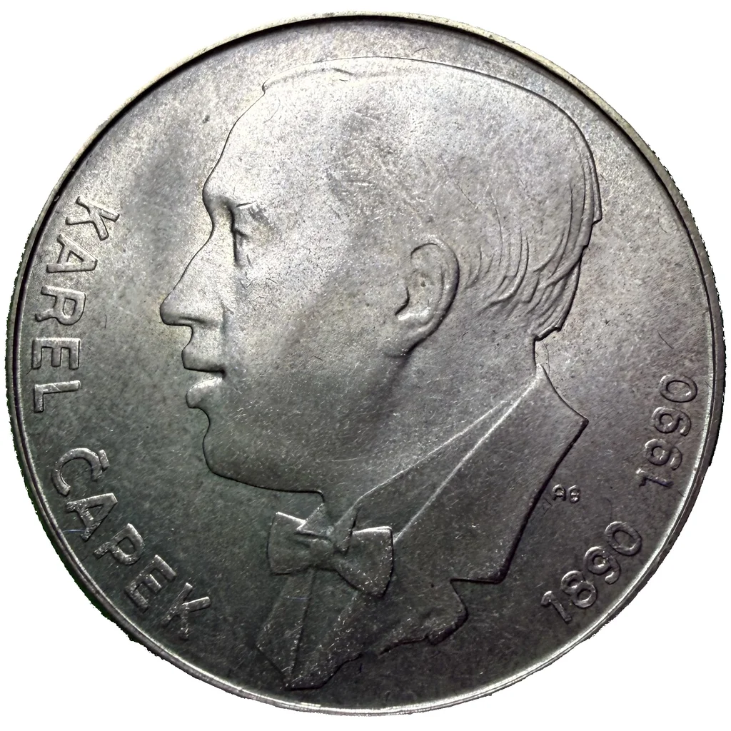 100 Koruna 1990 – 100. výročí narození Karla Čapka