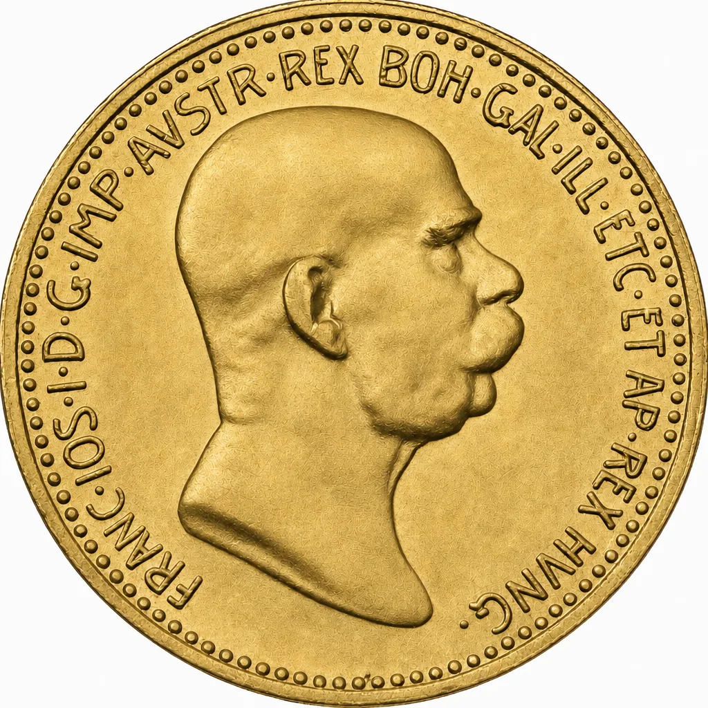 10 Koruna - 60. výročí nastoupení vlády Františka Josefa I.