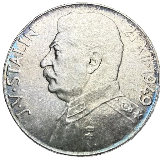 50 Koruna 1949 – 70. výročí narození J. V. Stalina