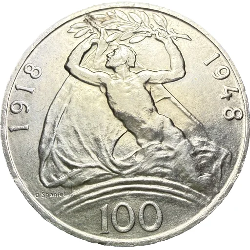 100 Koruna 1948 – 30. výročí vzniku ČSR