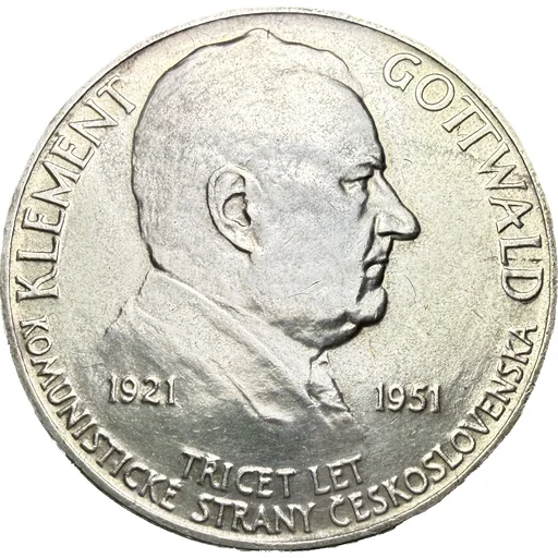 100 Koruna 1951 – 30. výročí založení KSČ